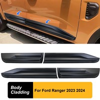 Exterior Slim Side Door Trim Molding Guard Body Cladding For Ford Ranger Raptor T9 2023 2024 4X4 Next Gen Car Accessories