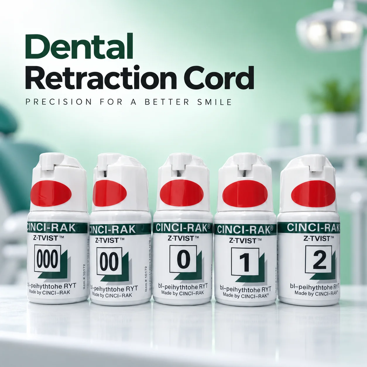 Disposable Dental Knit Cotton Gingival Retraction Cord for Crown Impression Tooth Restoration Dentist Clinic Practice Use