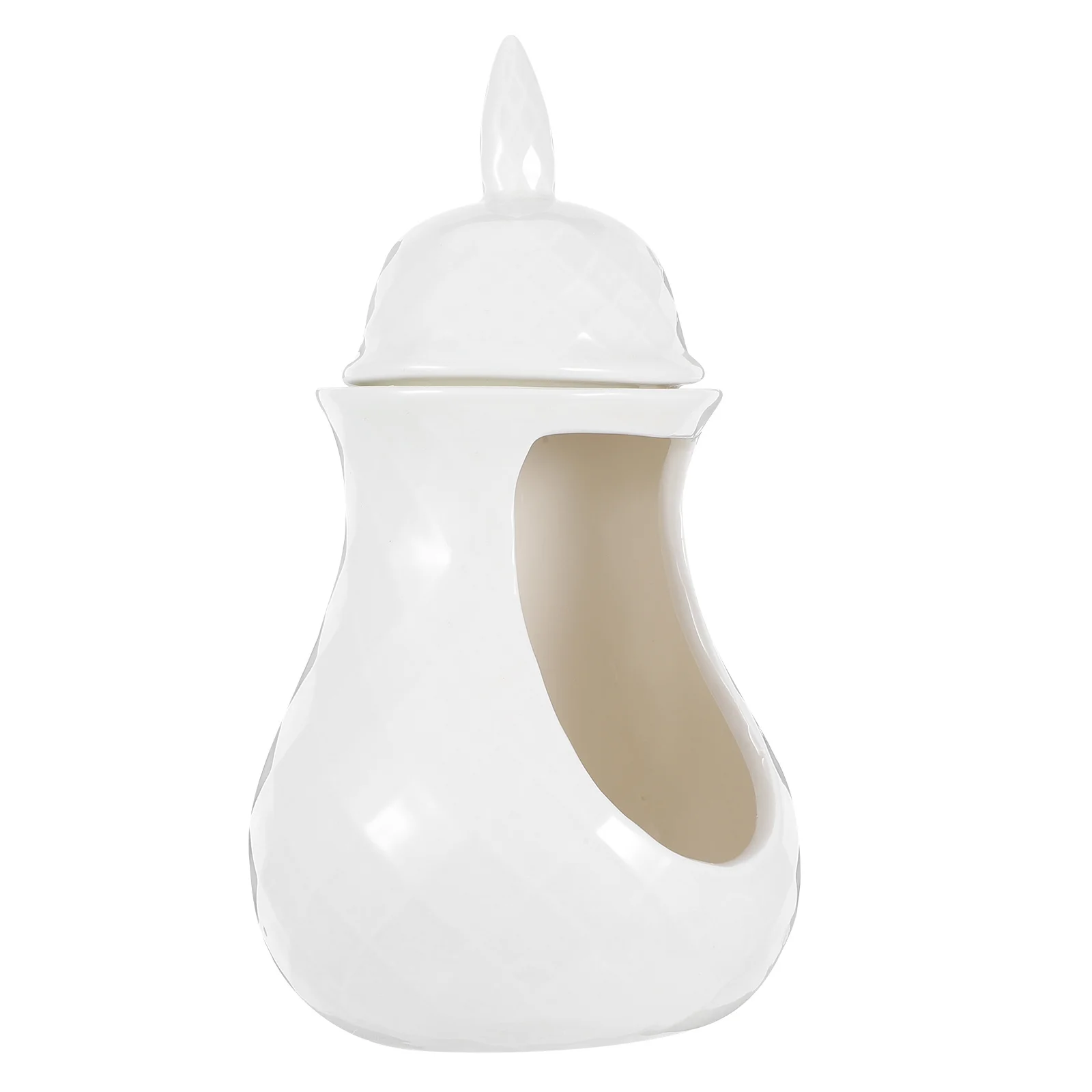 

Ceramic Fragrance Lamp Jar Shape Essential Oil Burner Tealight Wax Melt Warmer Scent Diffuser Home Decorative Aroma