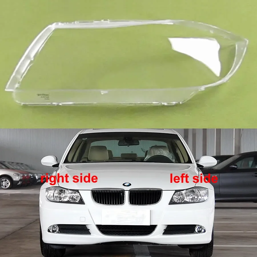 For 2004-2012 BMW 3 Series E90 318 320i 325i 330i Halogen Headlamp Cover Transparent Lampshade Headlight Shell Lens Plexiglass