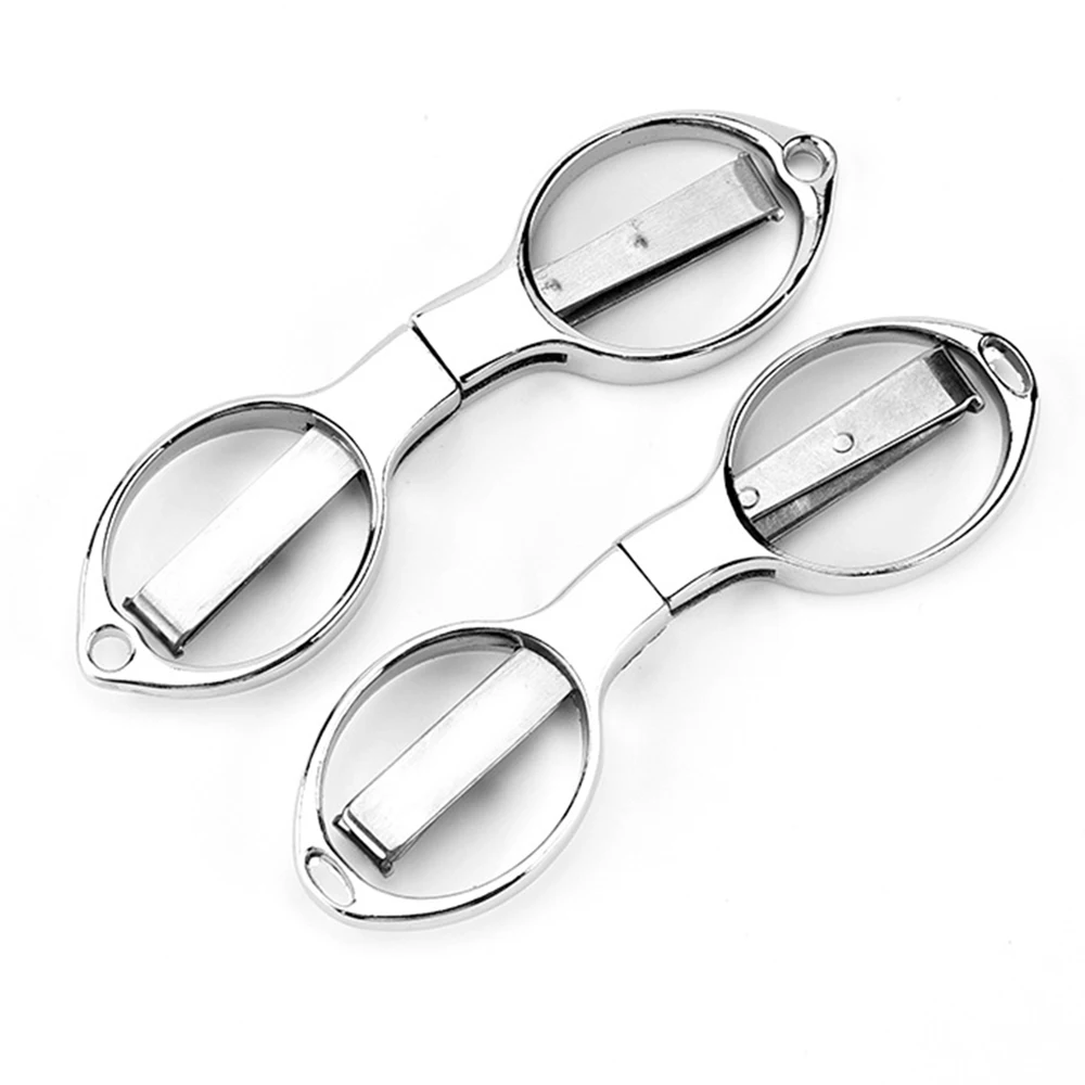 مقص صغير قابل للطي مصنوع من الفولاذ المقاوم للصدأ للنقرات سلك لف خط الصيد أدوات الخياطة مقص تطريز أدوات اصنعها بنفسك #2