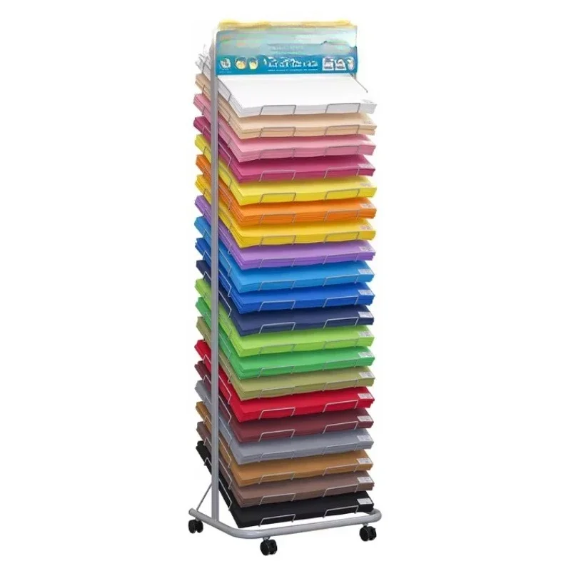 20-Slot Wire Scrapbook Paper Rack Floor Display Rack Suitable