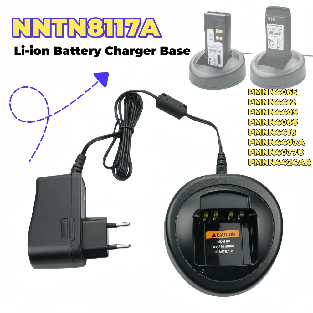 

NNTN8117A Desktop Charger for Motorola XPR3300 XPR3500 DP3400, DP3401, DP3600 XiR P8608 XiR P8660 Radio PMNN4409 PMNN4066