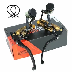 CNC Left 17.5RCS Right 19RCS Brake Master Cylinder Cable clutch Brake Pump 22mm Universal For Racing Dirt Bike Motorcycle E-bike