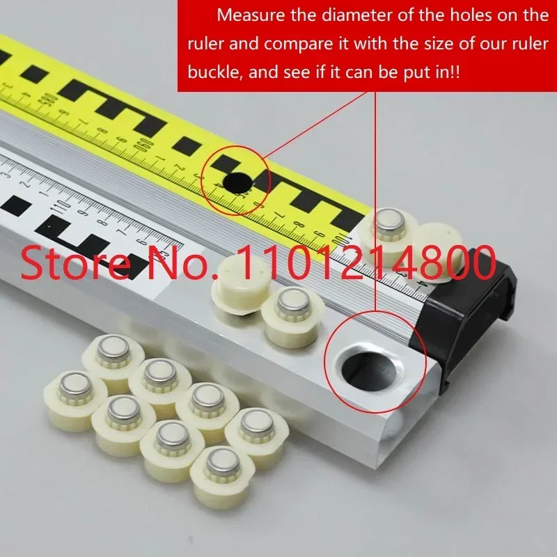 Surveying and mapping aluminum alloy tower ruler buckle ruler measuring tape telescopic ruler level ruler tower buckle button