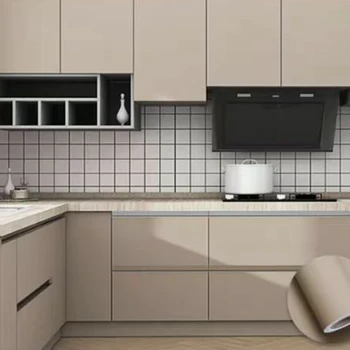 Düz renk kendinden yapışkanlı duvar kağıdı yapışkan kağıt kalınlaşmış doku su geçirmez ayrılabilir yatak odası odası dekoratif duvar Sticker