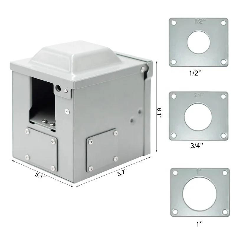 Imagem -02 - Caixa de Saída do Painel do Receptáculo do Poder do rv 50a Nema 1450r 50amp rv ev Power Outlet Box