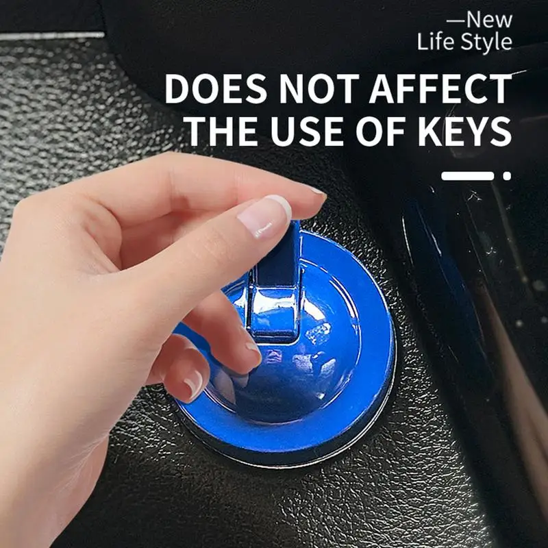 Car Starter Button Cover Start Stop Button Cover Protector Car Start Decals Car Start Button Cover Sticker Car Interior Decor