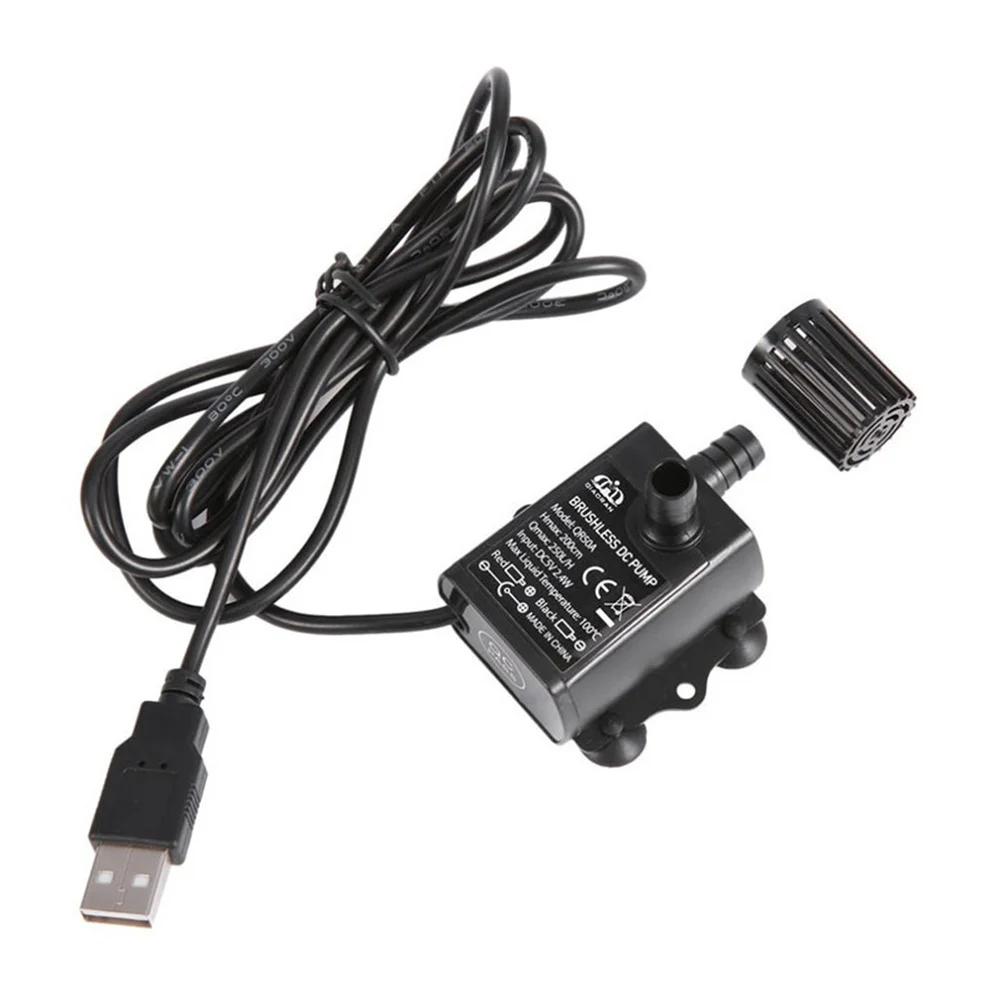 

Water Fountain Small Aquarium Pump Tiny Quiet Electric Submersible USB