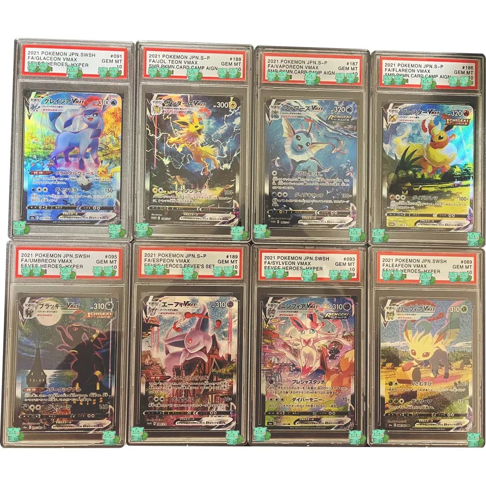 Anime PTCG Rating Card 2021 JPN.SWSH EEVEE HEROES-HYPER UMBREON VMAX SYLVEON VMAX GEM stuff 10Points Collection Card Child Gift Toy