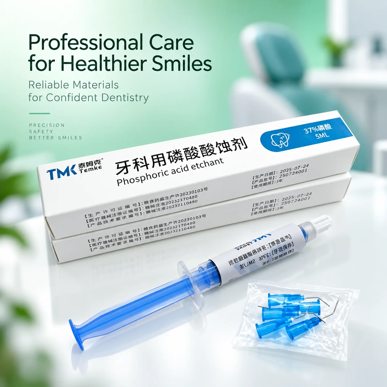 Blue Dental Etching Gel 37% Phosphoric Acid 5ml Etchant Adhesive Agent 1/2/3/5Pcs for Orthodontic Bonding Dentist Clinic Use