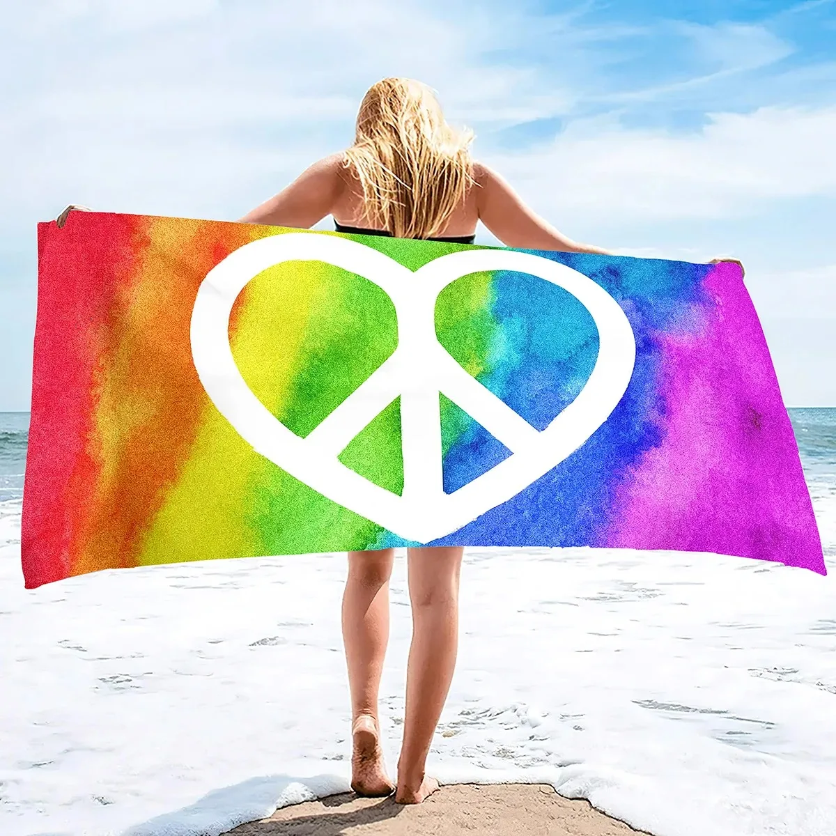 Microfiber printed Sand Free Beach Towel Super Absorbent Lightweight Blanket for Travel Pool Swimming Bath Camping Yoga quickdry