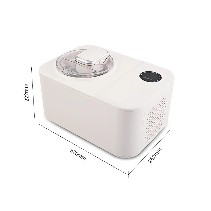 Electric Automatic Mini Ice Cream Maker Machine for Home Use Self-cooling 1200ML Capacity