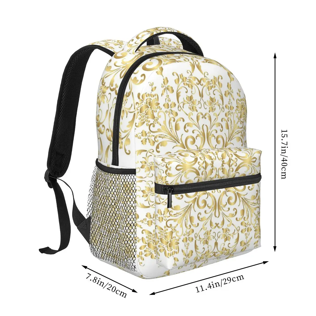 Floral Folk Art Mandala Alpana Backpack Hot Sale Daypack Large Capacity Boy Girl BookBag School Bag Shoulder Bags for Men Women