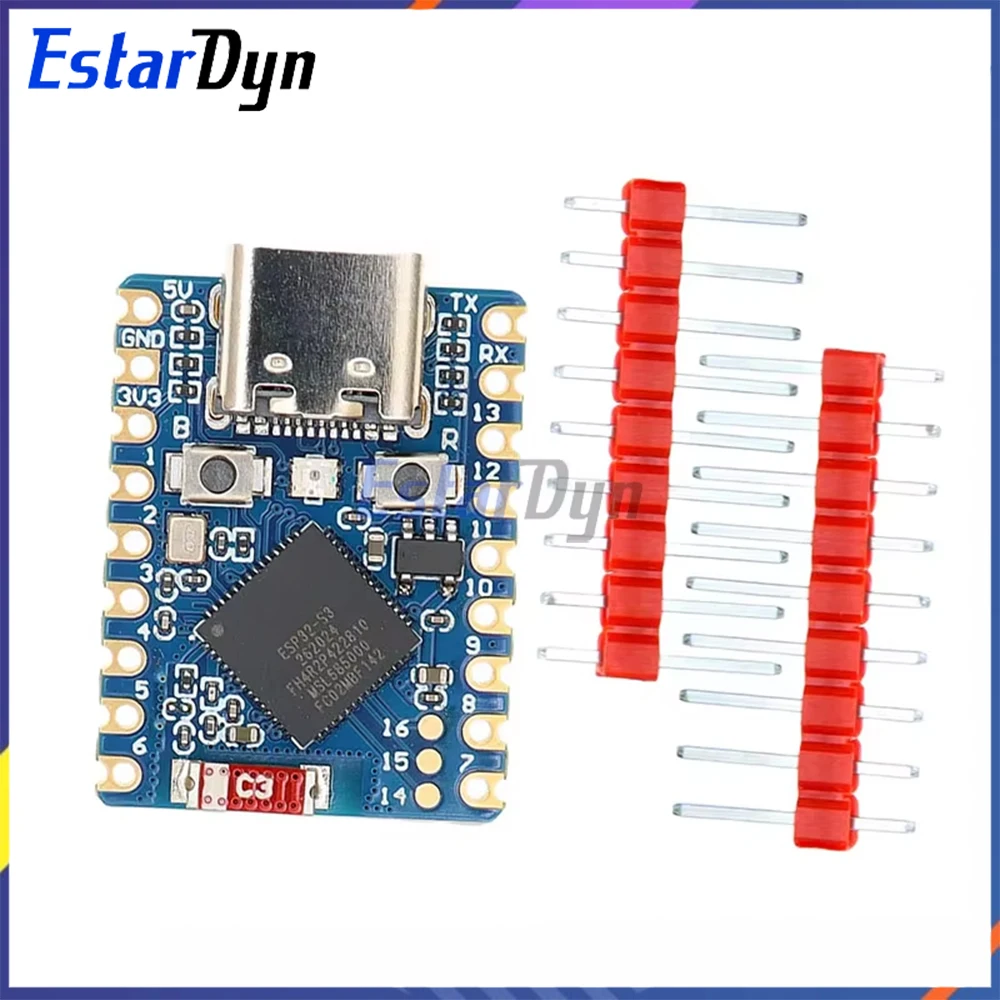 ESP32-S3-Zero WiFi Bluetooth LE Scheda di sviluppo SMD ultracompatto Flash da 4 MB per Arduino/Raspberry Pi con adattatore