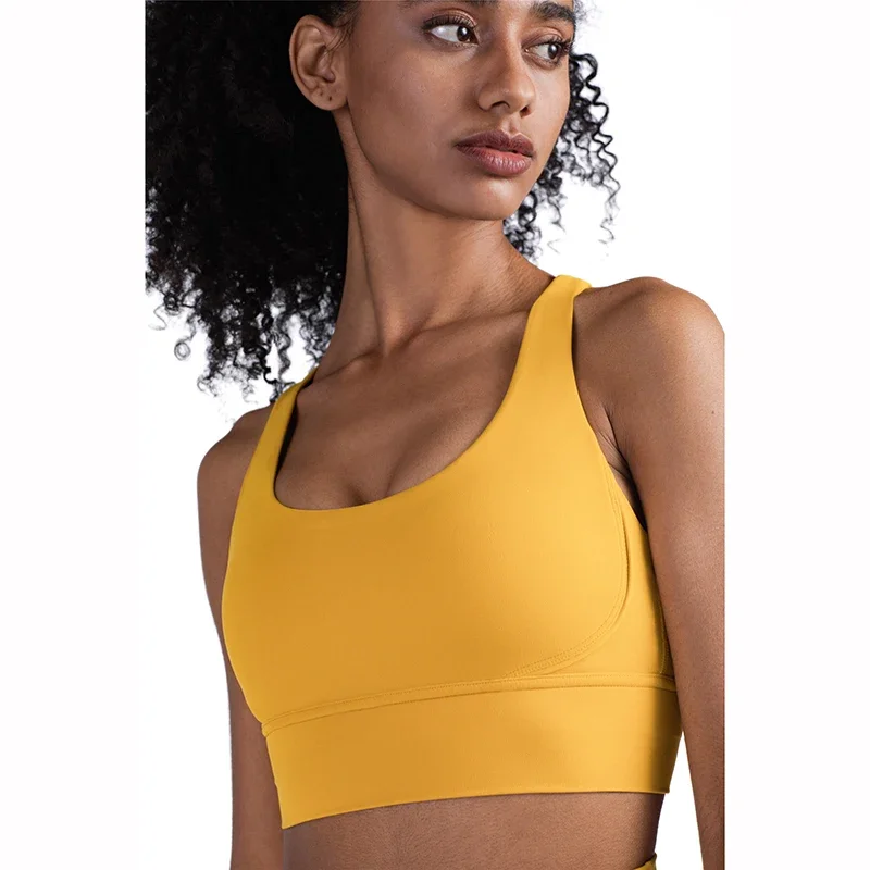 Sports Top Woman Gym Push Up Sexy Sports Bra Yoga Seamless Without Underwire Camisole Bras Women\'s Top With Cups Summer Lingerie