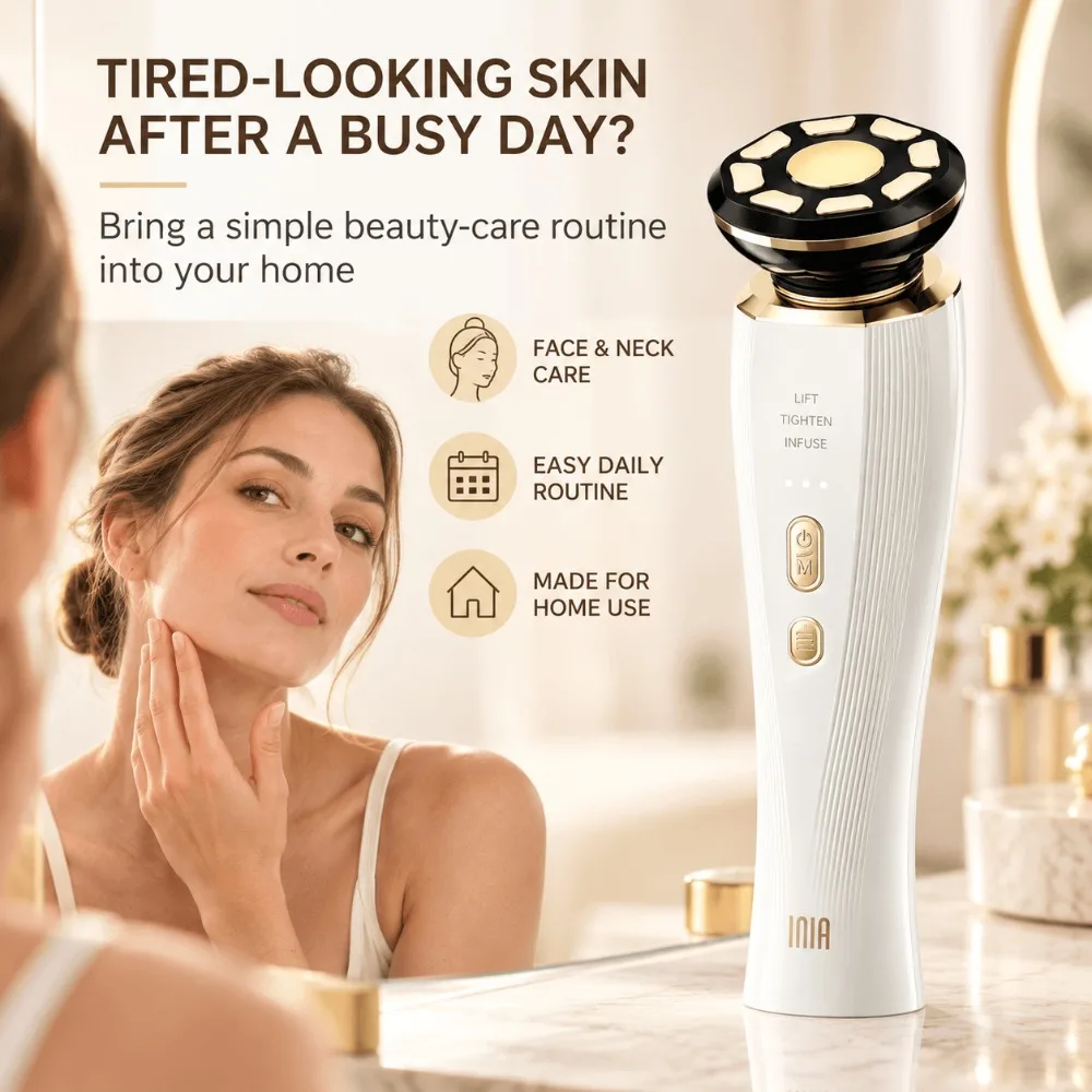 3 Mode Microcurrent Facial Device Red Light Face and Neck Beauty Massager USB Rechargeable Portable Skin Care Tool for Home Use view 2