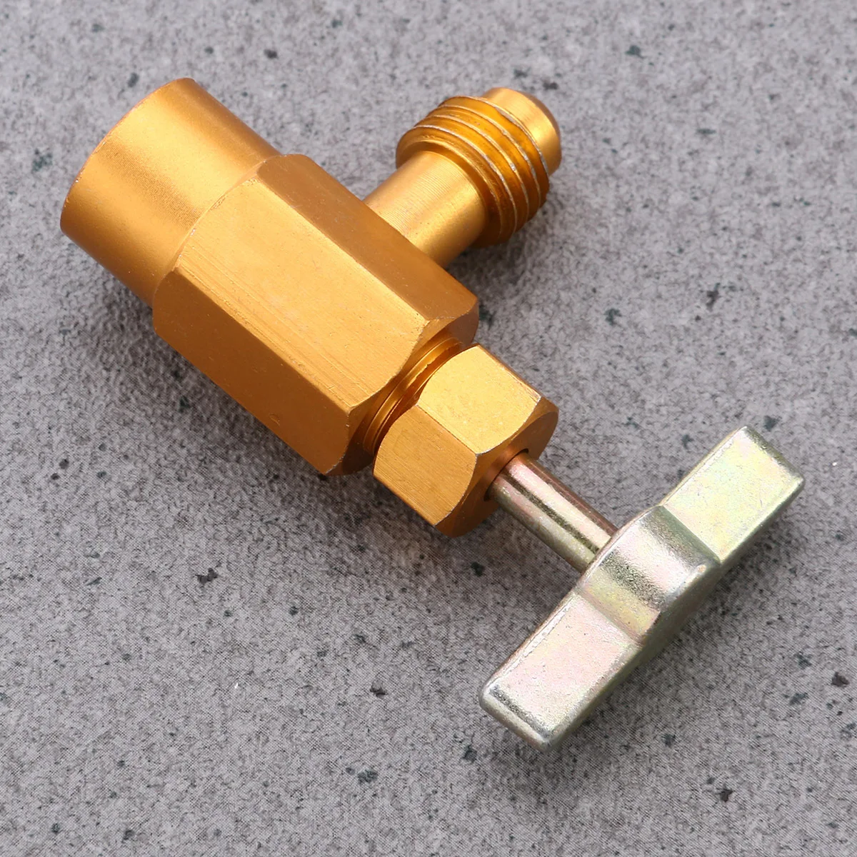 

R-134A Refrigerant Can Tap Valve 1/2 Inch Thread Bottle Opener Tool For Air Conditioning Dispensing Golden Electrical