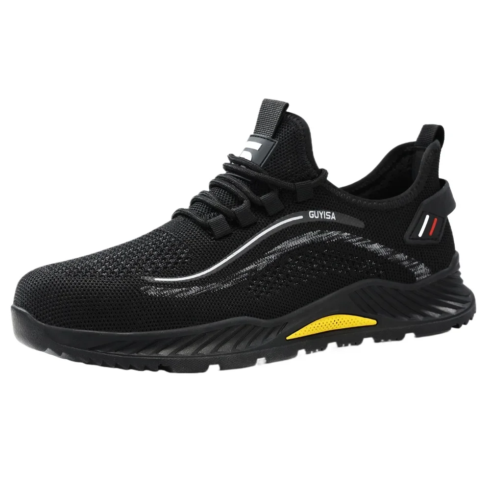 

Man Breathable Working Shoes Anti-smash Safety Shoes Men Steel Toe Sneaker Lightweight Puncture Proof Safety Work Boots
