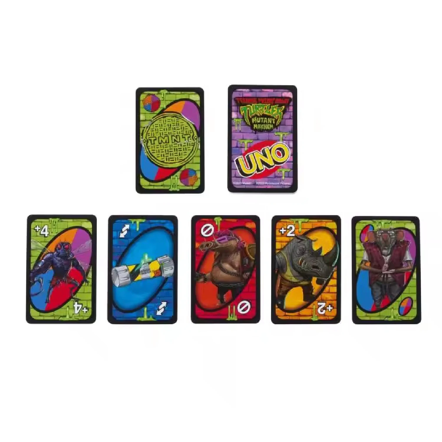 UNO Teenage Mutant Ninja Turtles Mutant Mayhem Card Game For Family Night Board Toy