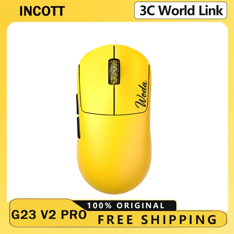

Incott G23 V2 Pro Wireless Mouse Lightweight Tri Mode PAW3395 8K Bluetooth E-sports Game Computer Office Ergonomic for Pc Gift