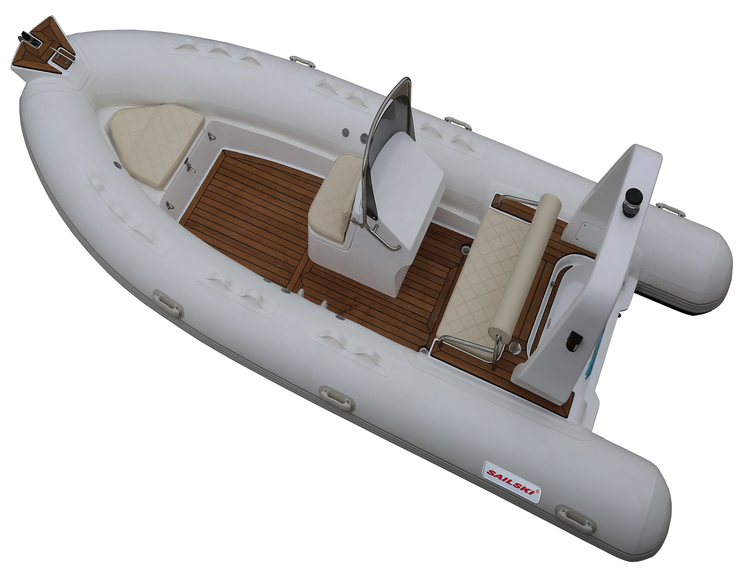 

SAILSKI New Fiberglass Hull RIB Boat RIB500 5m (16.4ft), 6 Person