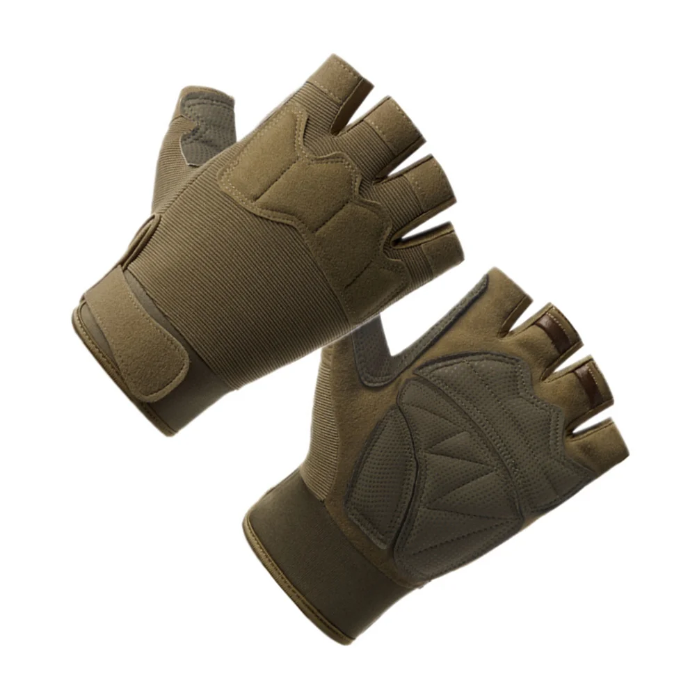 1 زوج قطع مقاومة نصف اصبع قفازات الإفراج السريع تنفس قفازات ركوب الدراجات للرجال عدم الانزلاق رياضة الجري ركوب الدراجة والعتاد