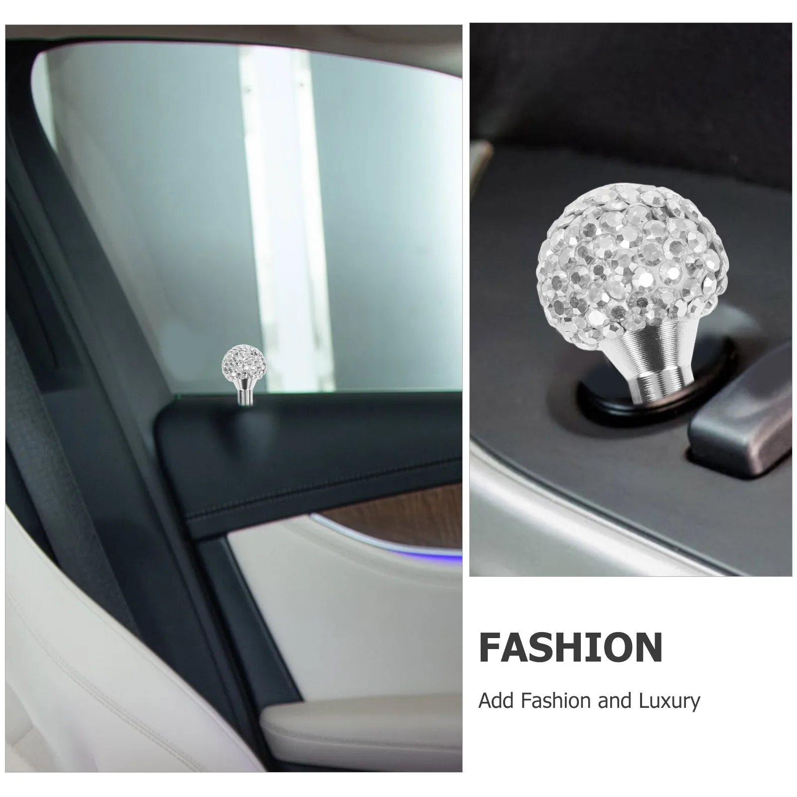 

2 Pcs Car Door Handle Interior Lock Pin Accessories Auto Knob Knobs Portable Pull