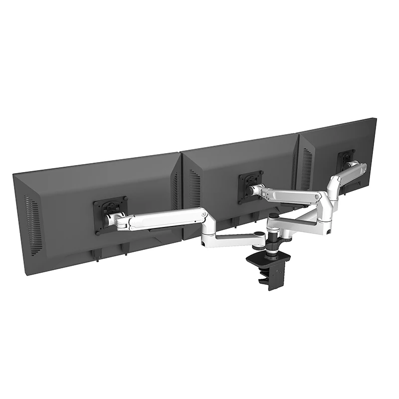 Wholesale Price Triple Monitor Mount Arm Bracket For Efficient Multi-Screen Monitor Arm Desktop Mounting Bracket