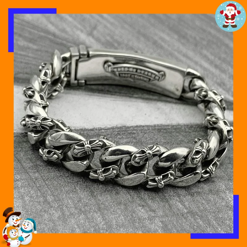 Chunky Cross Cuban-Link Bracelet — product information 3