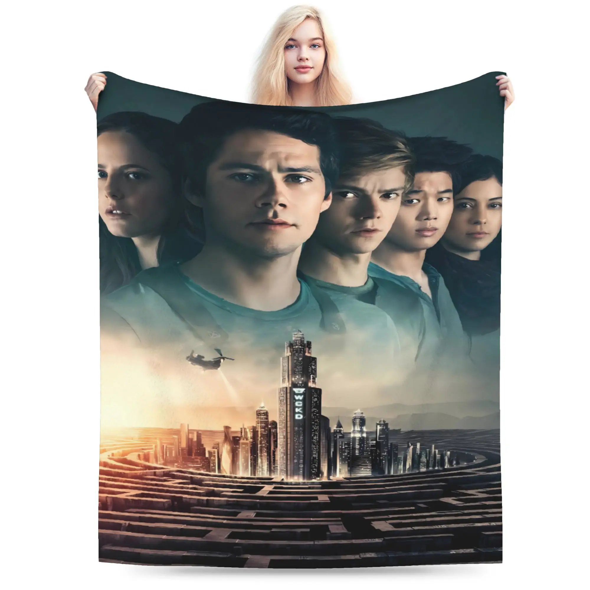Film The Maze Runner Blanket  Picnic Flannel Throw Blanket For Living Room Warm Soft Custom Quality Bedspread Gift Idea