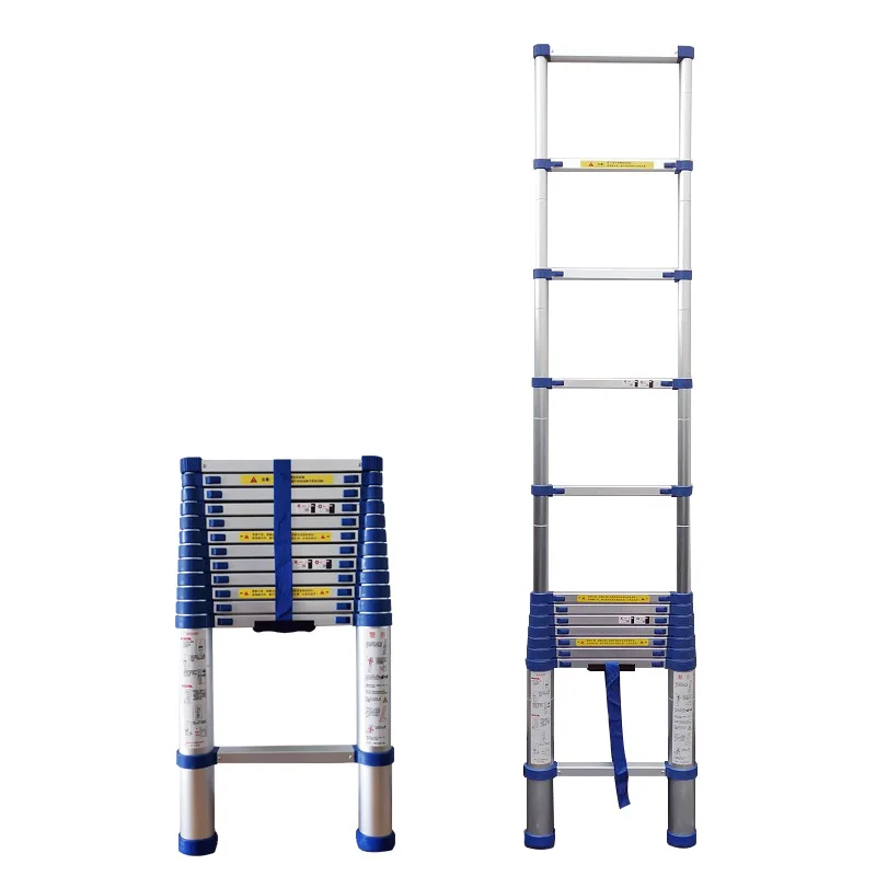 New Arrival Portable 4.45M Straight Ladder JJS511 Household Extension Ladder Thicken Aluminium Alloy Single-sided 15-Step Ladder