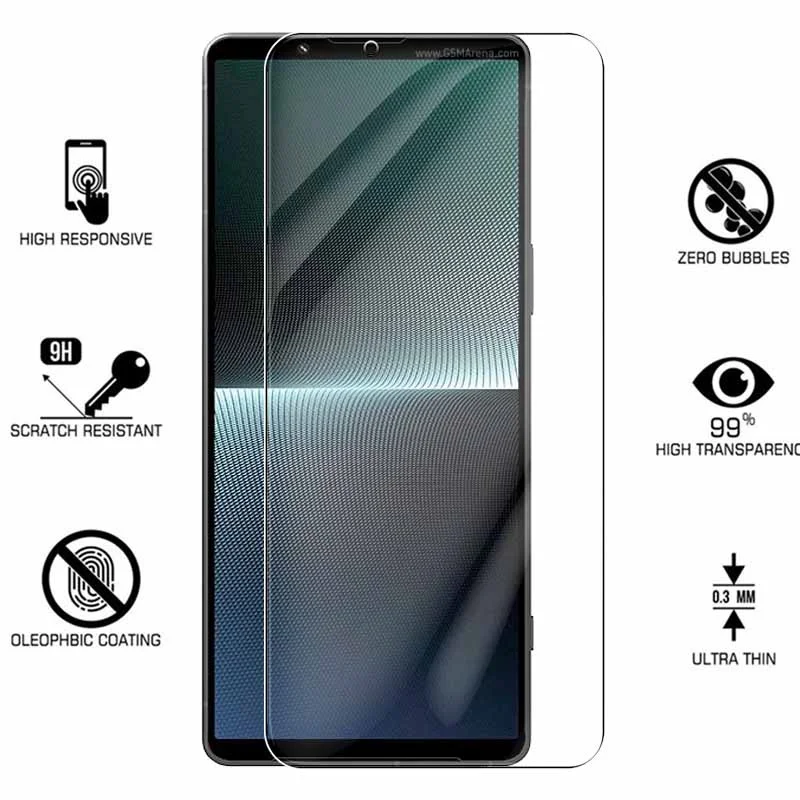 Funda de vidrio templado 4 en 1 para Sony Xperia 10 V Protector de pantalla para Sony Xperia X peria 5 V Xperia10V película protectora de lente de cámara