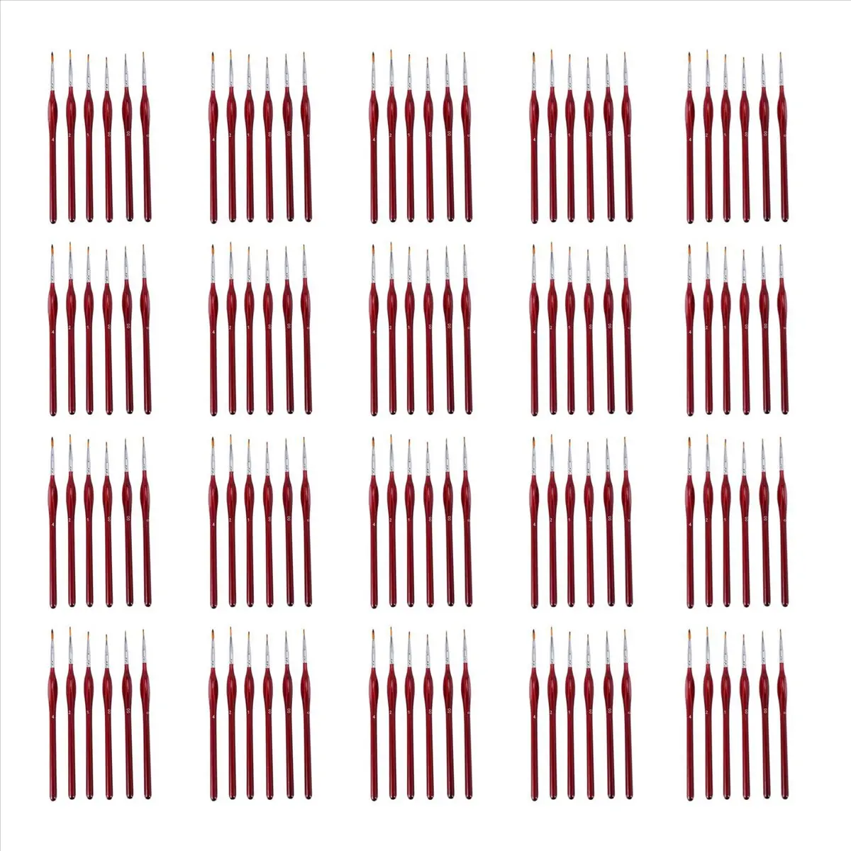 Okay 120-Piece Fine Paintbrushes - Detail Paint Brush Set - for Acrylic, Watercolor, Oil