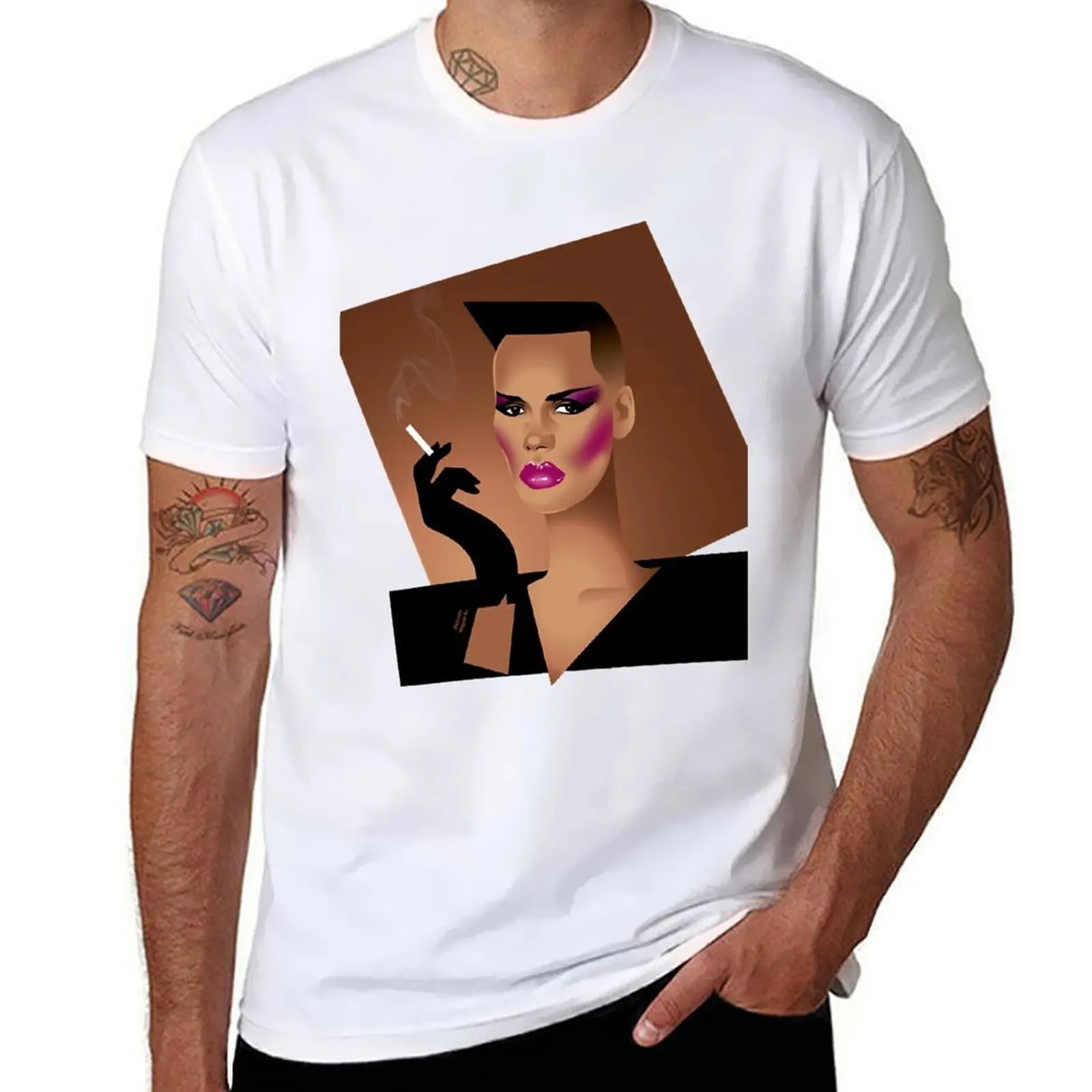 

Day Gift Model Grace Singer Jones Actor Cute Gifts T-Shirt man graphic t shirt T-Shirt