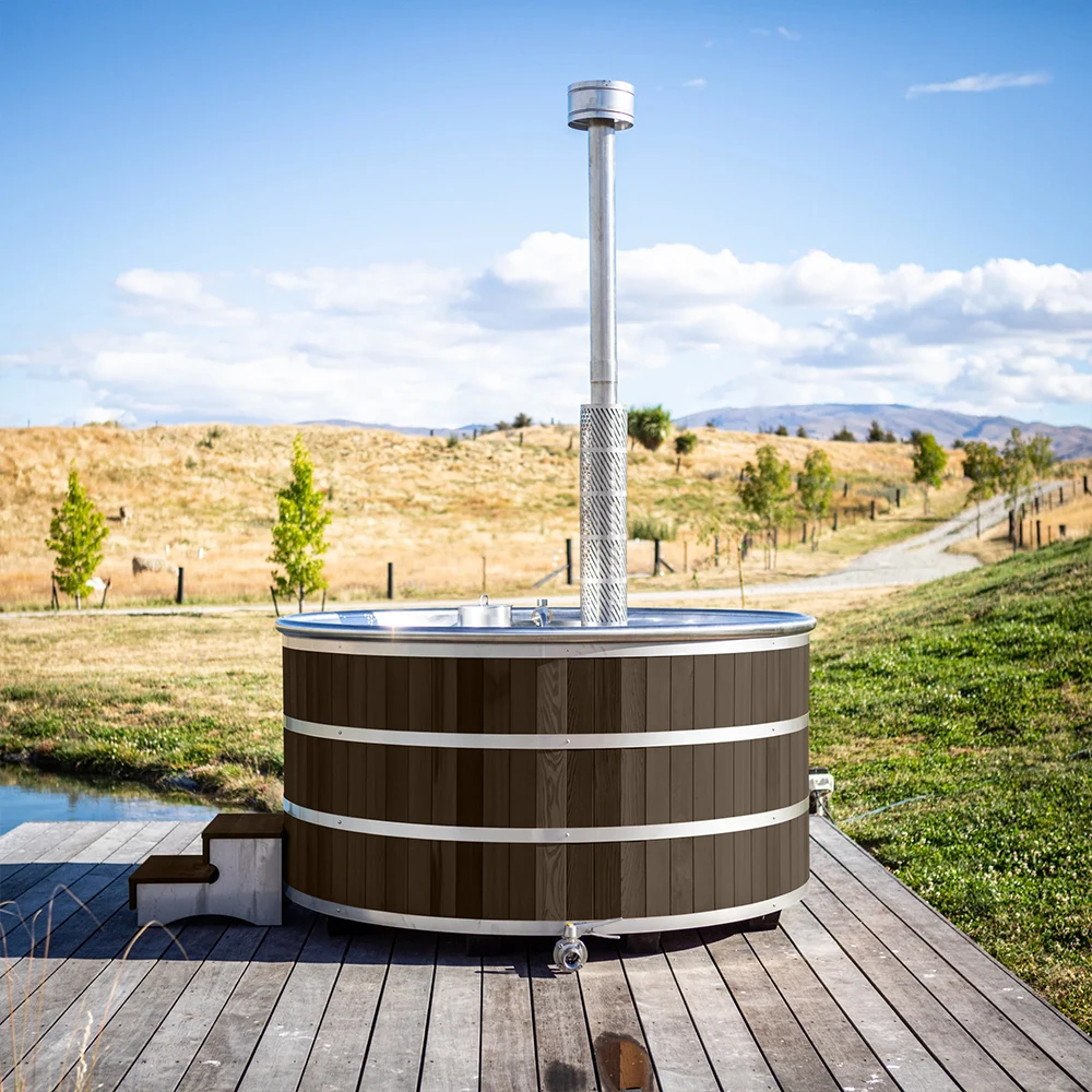 Hot Tub Traditional Red Cedar Firing Portable Jacuzzi