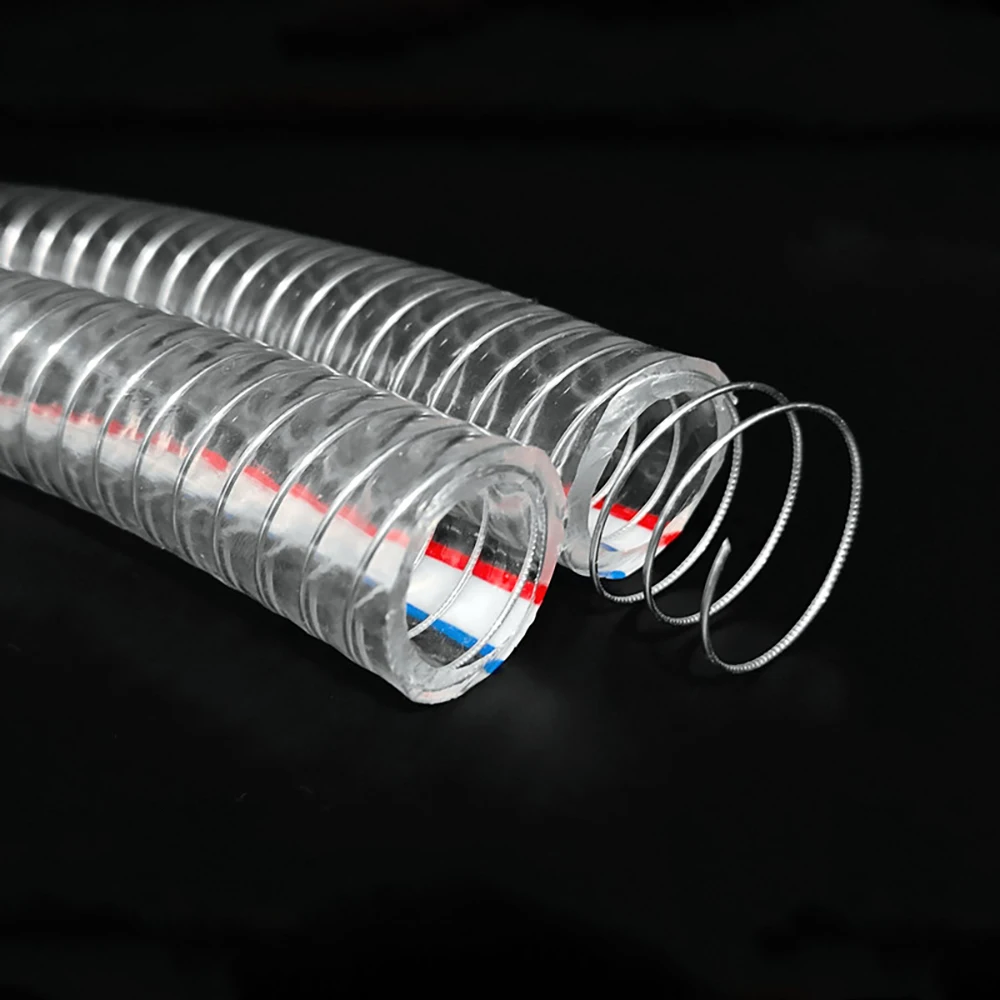 

1-4 метра, ПВХ, прозрачная стальная проволока, стальная проволока, масляный трубопровод, пластиковый шланг, внутренний диаметр 10-75 мм, внешний диаметр 15-83 мм, устойчивый к кислоте, щелочам и маслу