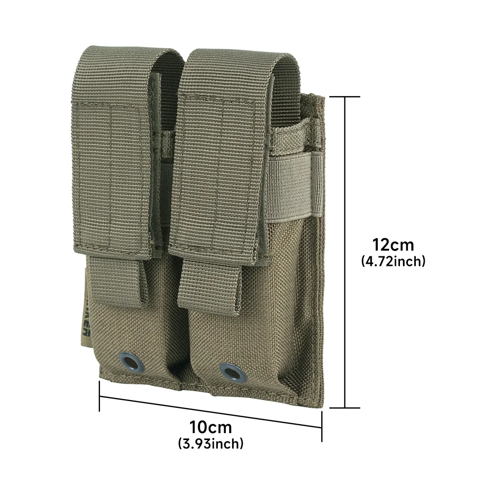 EXCELLENT ELITE SPANKER Tactical Double Pistol Mag Pouch Molle Magazine Pouch Airsoft  Storage Bags 9mm Pistol Magazine Pouches