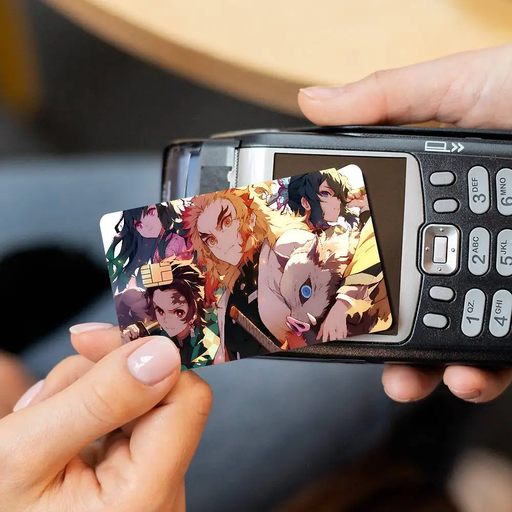 Demon Slayer Matte Film Cover Skin Sticker For Credit Card Bank Debit Bus Card
