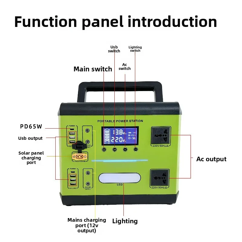 Lightweight 110V Outdoor Portable Power Station For Blackout Outdoor Business Use