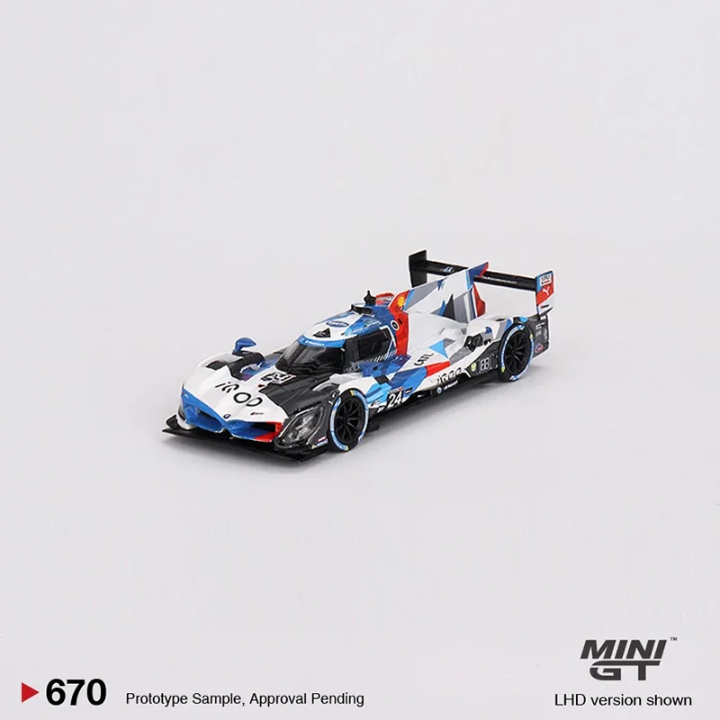 

MINIGT 1:64 Hybrid V8 GTP #24 Alloy Sport Vehicle Model Car #670 2023 IMSA Daytona 24 Hrs