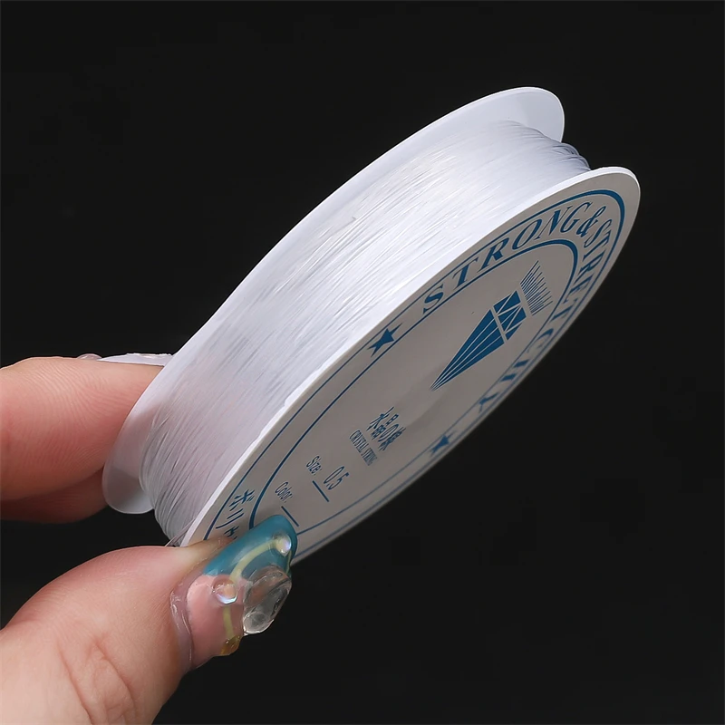 0.25/0.3/0.35/0.4/0.45/0.5/0.6/0.8mm 1 Roll Fish Line Wire Clear Non-stretch Strong Nylon String Beading Cord Thread Jewelry DIY