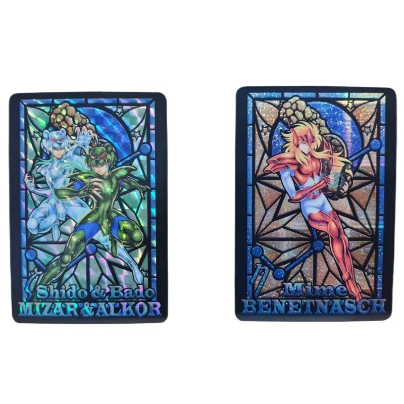 10pcs/set Saint Seiya Card Animation Characters Dohko Pope SAGA Stained Glass Classics Anime Collection Flash Cards Toy Gift