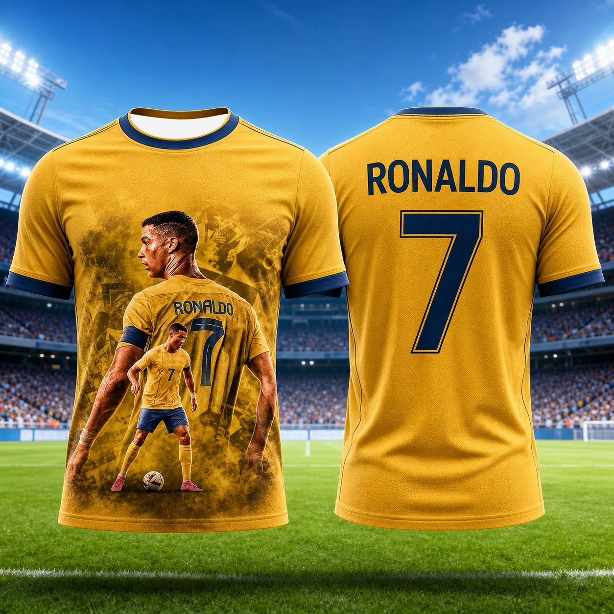 Ronaldo Football Jersey For Men Comfortable Quick Dry Soccer Sportswear For Fans Gym Training Running And Daily Outfit