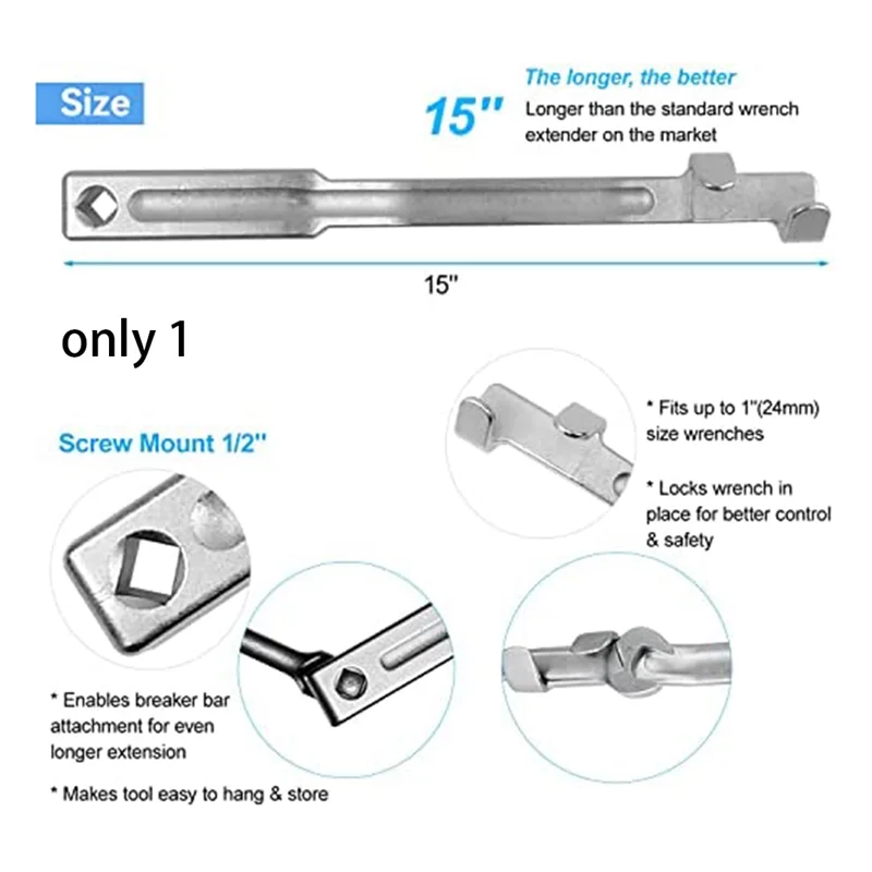 렌치 익스텐더 도구 바, 14인치 렌치 익스텐더, 역학용 스테인레스 스틸 토크 렌치 도구, 렌치 익스텐더 보그