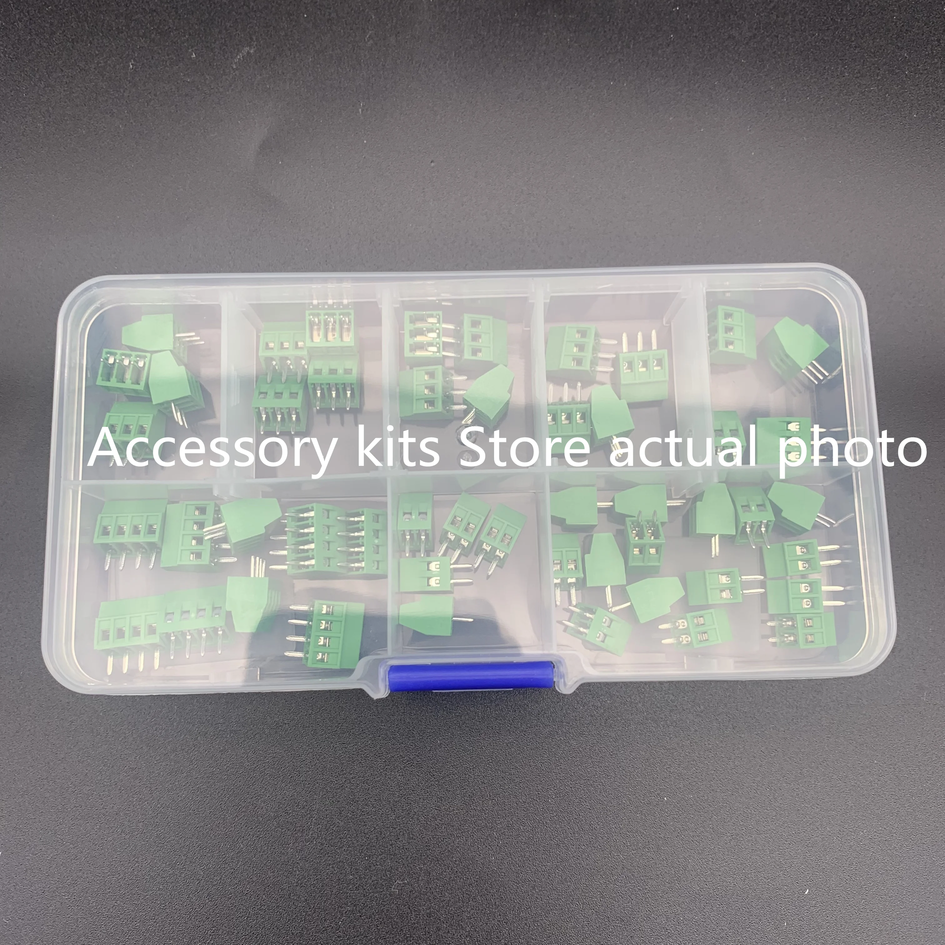 50 Stuks Dg308 Terminal Kf128 2.54Mm Pitch Pcb Schroef Type 2/3/4P Kit Box