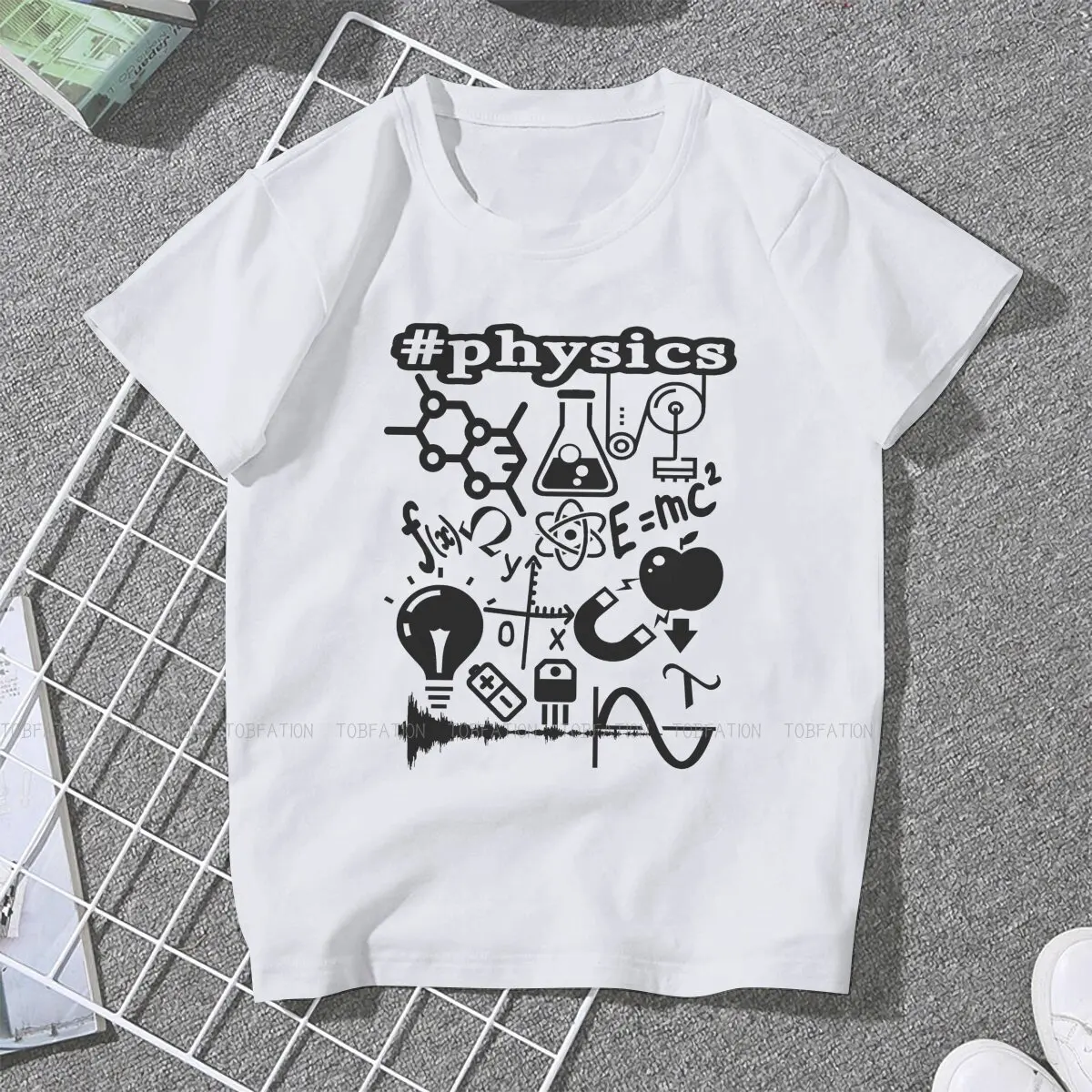Chemistry Physics Math TShirt for Woman Girl Sciences Humor Sweatshirts T Shirt High Quality Trendy Loose