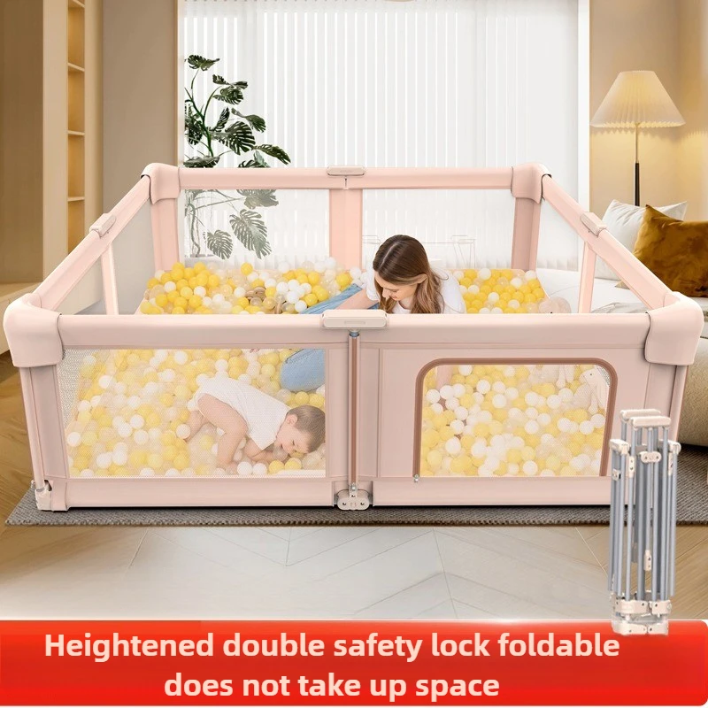 Foldable Playpen for Babies and Toddle,Portable Playpen, Kids Collapsible Play Pen,for Indoor & Outdoor Baby Fence Play Area