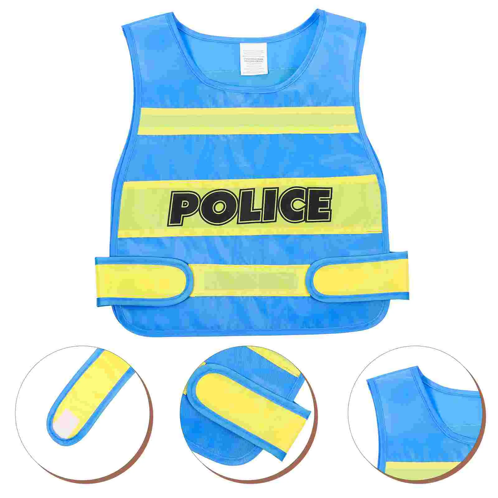 Gilet de Costume de Police pour enfants en bas âge, uniforme de Cosplay en tissu pour femmes et garçons