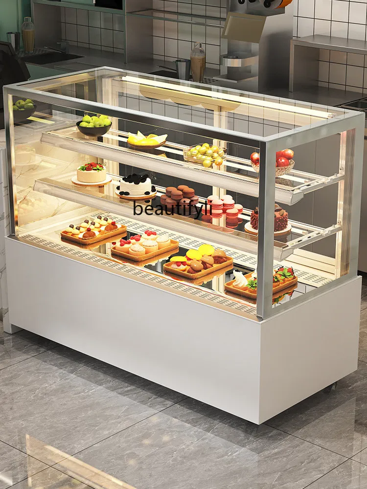 

Fruit Refrigerated Display Cabinet Dessert Cake Show Case Desktop Convenience Store Deli Cabinet